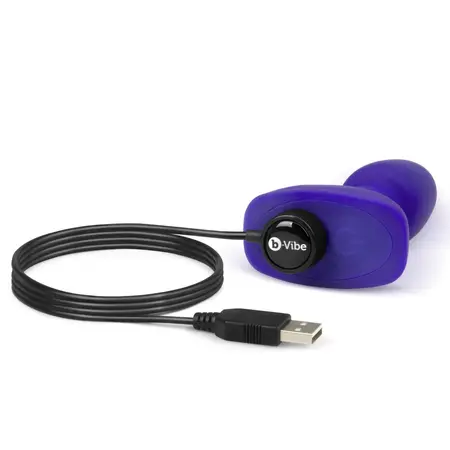b-Vibe Rimming Petite Plug Purple - Compact Vibrating Silicone Model
