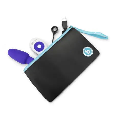 b-Vibe Rimming Petite Plug Purple - Compact Vibrating Silicone Model