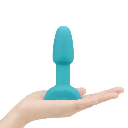 b-Vibe Rimming Petite Plug Teal - Compact Rotating & Vibrating System