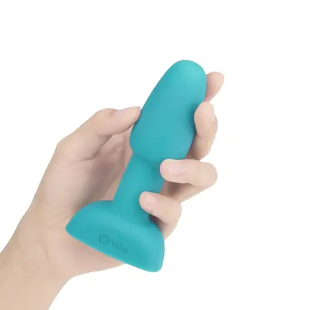 b-Vibe Rimming Petite Plug Teal - Compact Rotating & Vibrating System