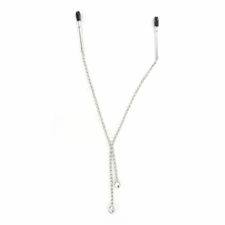 Sportsheets Sincerely Teardrop Crystal Chain Adjustable Clips 45.7cm
