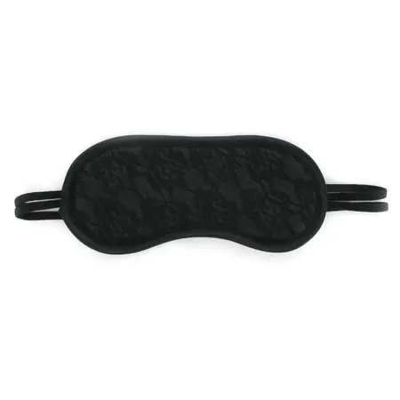 Sportsheets Sincerely Lace Blindfold - Soft Double Strap, Elegant Black