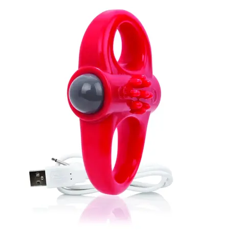 The Screaming O Charged Yoga Red Intimate Fitness Silicone Ring