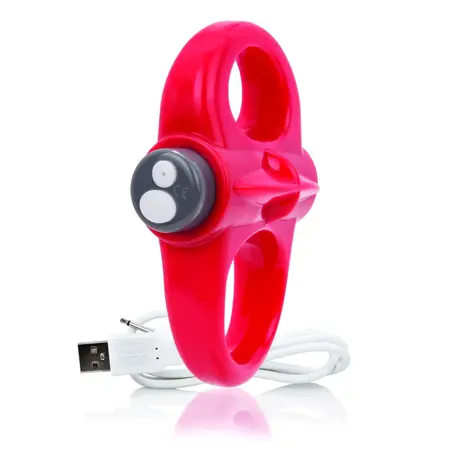 The Screaming O Charged Yoga Red Intimate Fitness Silicone Ring