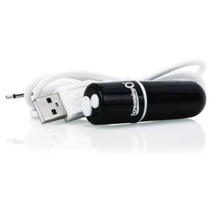 Screaming O Charged Vooom Bullet Black - Compact Rechargeable Vibrating Device