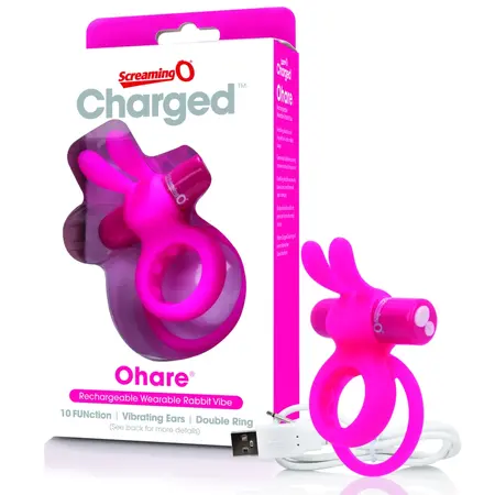The Screaming O Charged Ohare Pink Dual Ring Intimate System USB