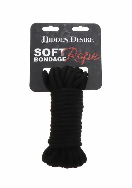 Bondage Rope 10 Meter - Durable Polypropylene Restraint Cord Black