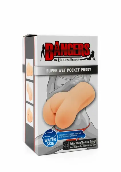 Hidden Desire Bangers Super Wet Pocket Intimate Device Waterskin TPR