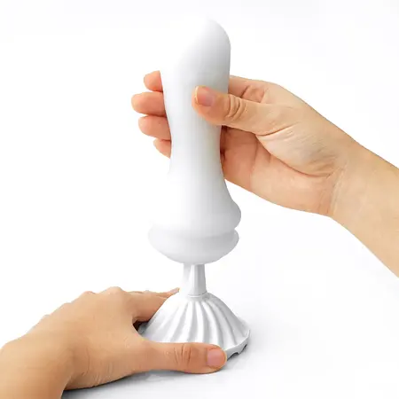 Tenga Flex Rocky Black Intimate Spiral System, Reusable, Firm Texture