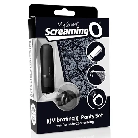 The Screaming O My Secret Remote Panty Vibe Black - 10-Mode Set