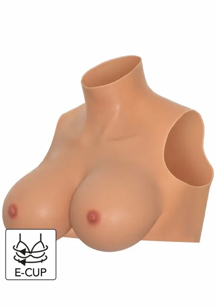 ALTER EGO Wearable Silicone Breasts Crop Top E Cup High Neck