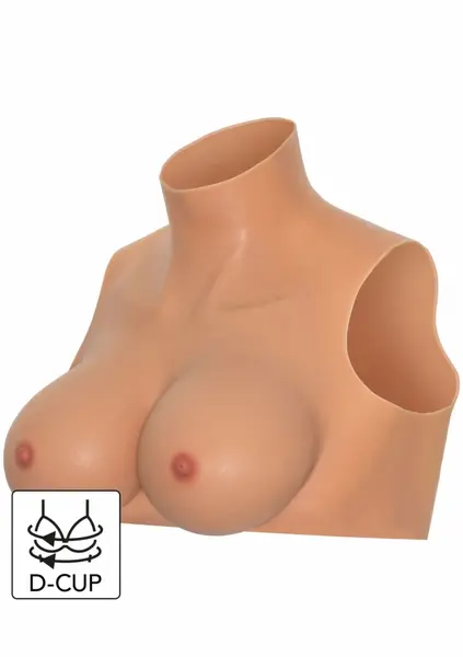 ALTER EGO Wearable Breasts Crop Top D Cup Silicone High Neck