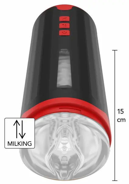 Hidden Desire Fusion X Milking Master Intimate Machine, USB, IPX6, Black