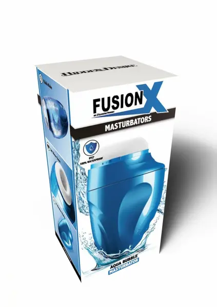 HIDDEN DESIRE Fusion X Aqua Bubble Intimate Machine Blue