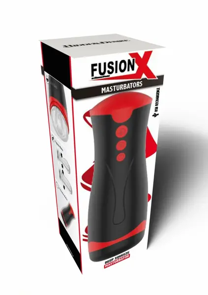 HIDDEN DESIRE Fusion X Deep Squeeze Intimate Machine Vibrating Black