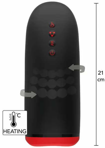HIDDEN DESIRE Fusion X Beaded Tongue Intimate Machine with Heating