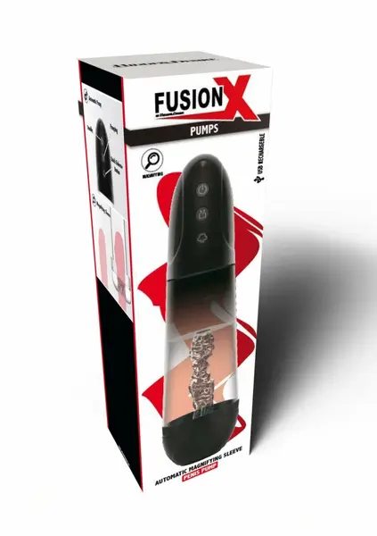 HIDDEN DESIRE Fusion X Automatic Magnifying System, Transparent, Large