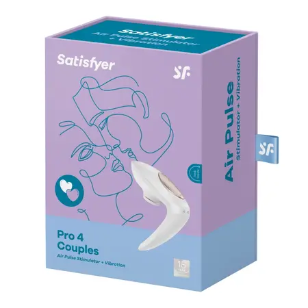 Satisfyer Pro 4 Couples Intimate Dual Stimulation System, Waterproof
