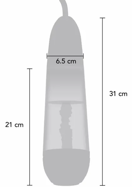 HIDDEN DESIRE FUSION X Magnifying Sleeve Pump Transparent 8713221836175