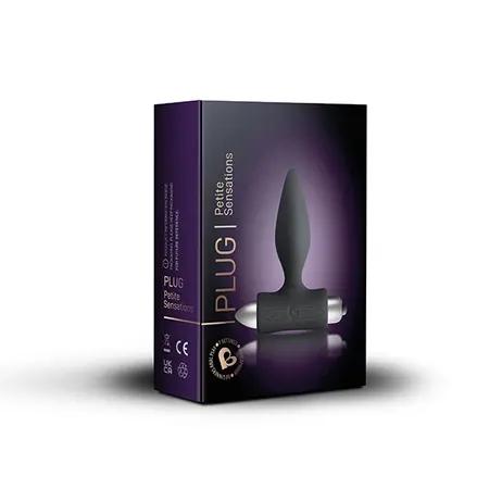 Rocks-Off Petite Sensations Plug Black - Compact Silicone Intimate Device