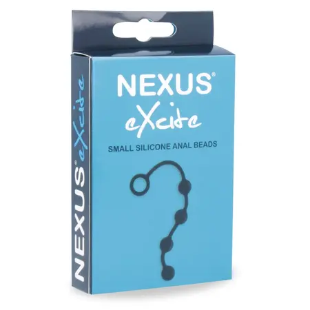 Nexus Excite Small Anal Beads Flexible Silicone 24cm Black