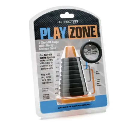 Perfect Fit Play Zone Kit Xact-Fit Silicone Ring Set, 9 Sizes
