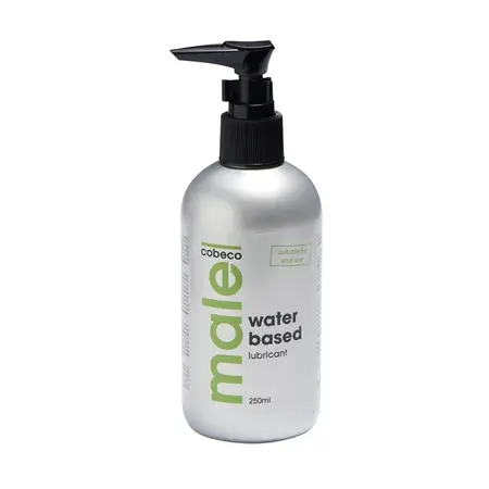 Cobeco Male Water-Based Lubricant 250ml - Hydrating Formula, Clear