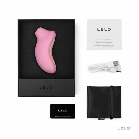LELO Sona Pink Sonic Massager - Waterproof USB, 8 Modes, Compact Design