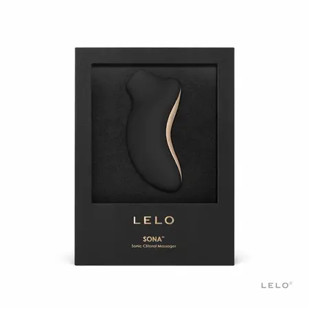 LELO Sona Black Sonic Wave Massager Waterproof USB Rechargeable