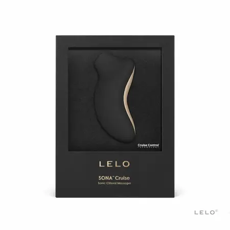 LELO Sona Cruise Black - Sonic Pulsation Massager, Waterproof, USB-Chargeable