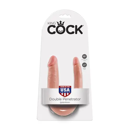 Pipedream King Cock U-Shaped Double Flexible Intimate Model Small Flesh