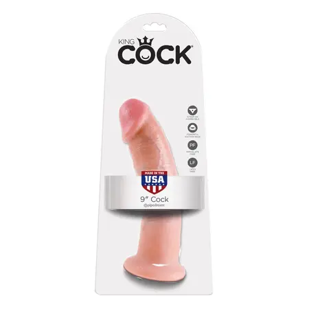 Pipedream King Cock 9 Inch Intimate Model - Flesh, Suction Base