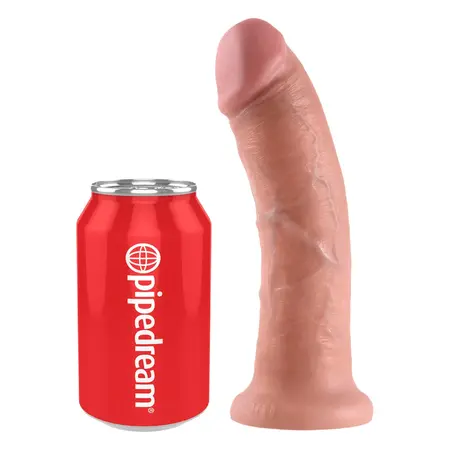 King Cock 8 Inch Anatomical Model with Suction Cup, Flesh Tone