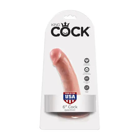 Pipedream King Cock 6 Inch Anatomical Model Flesh 15.2 cm