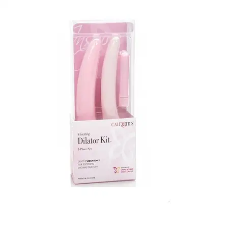 CalExotics Inspire Vibrating Silicone Dilator Set Pink 3-Piece