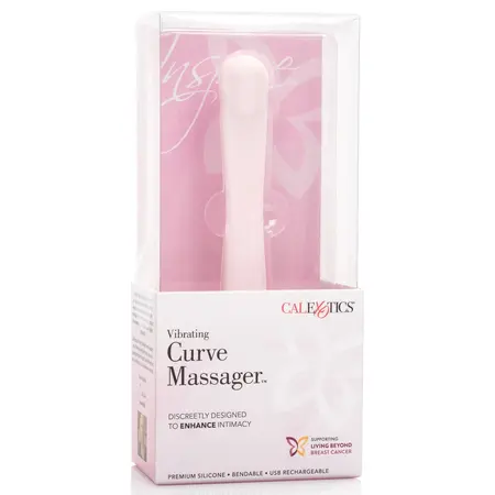 CalExotics Inspire Vibrating Curve Flexible Silicone Massager Pink