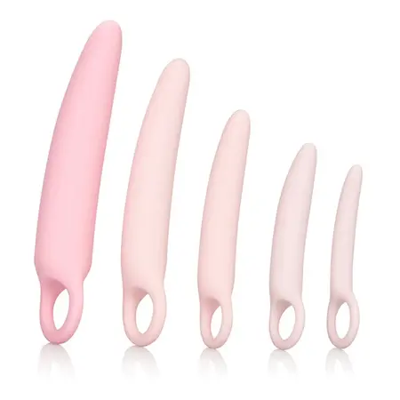 CalExotics Inspire Silicone Dilator Set 5-Piece Ergonomic Pastel Pink