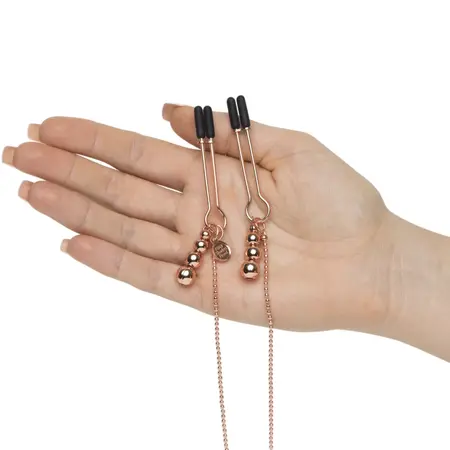 Fifty Shades Freed Adjustable Nipple & Clitoral Chain with Silicone Tips