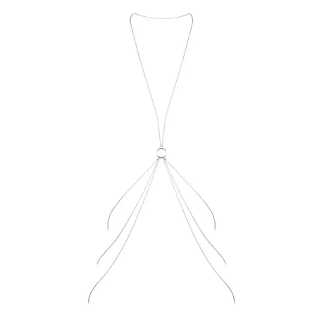 Bijoux Indiscrets Magnifique 8 Silver Body Chain Adjustable Accessory