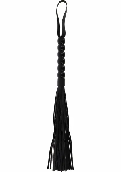 Long Beaded Flogger Whip PU Leather - Durable Multi-Strand Model 8713221840660