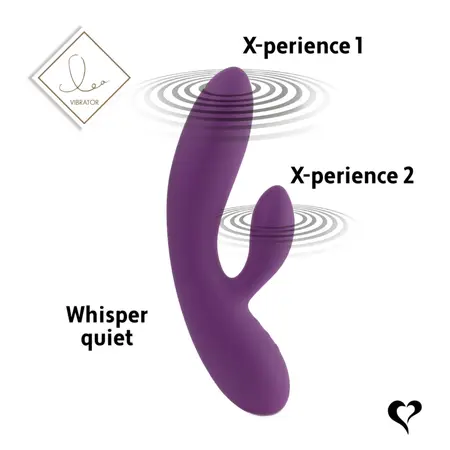 FeelzToys Lea Dual Motor Intimate System, Purple, Waterproof Silicone