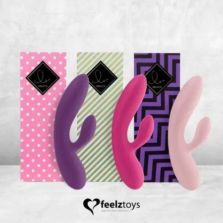 FeelzToys Lea Dual Motor Intimate System, Purple, Waterproof Silicone