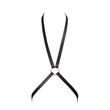 Bijoux Indiscrets Maze 8 Harness Black Adjustable Vegan Design