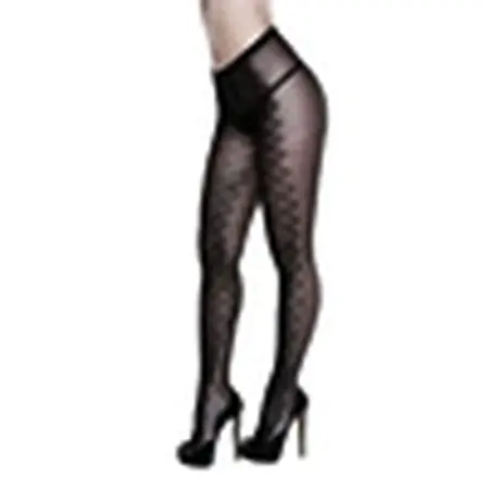Baci Serpentine Jacquard Pantyhose Queen Size - Elegant Patterned Design
