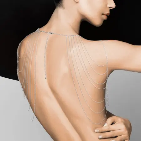 Bijoux Indiscrets Magnifique Silver Adjustable Shoulder Chain Jewelry
