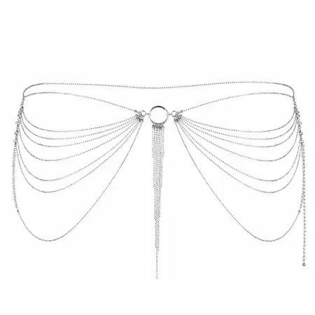 Bijoux Indiscrets Magnifique Silver Adjustable Waist Jewelry Chain