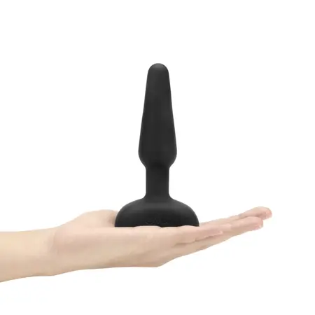b-Vibe Trio Plug Black - Medium Size Intimate System, 3 Motors, Remote