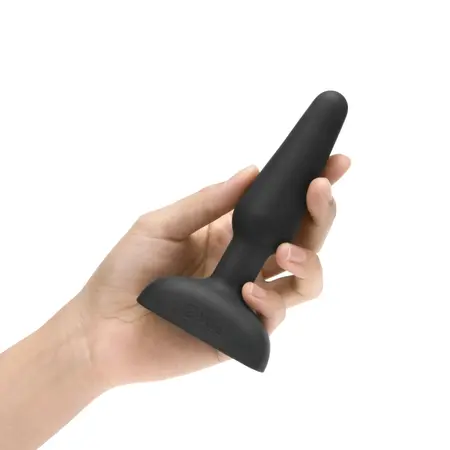b-Vibe Trio Plug Black - Medium Size Intimate System, 3 Motors, Remote