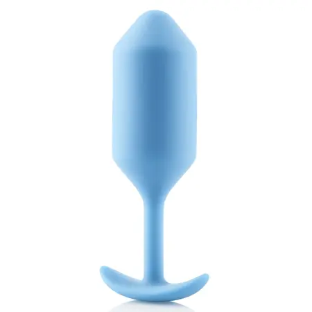 b-Vibe Snug Plug 3 Weighted Silicone Intimate Device Teal 12.7cm