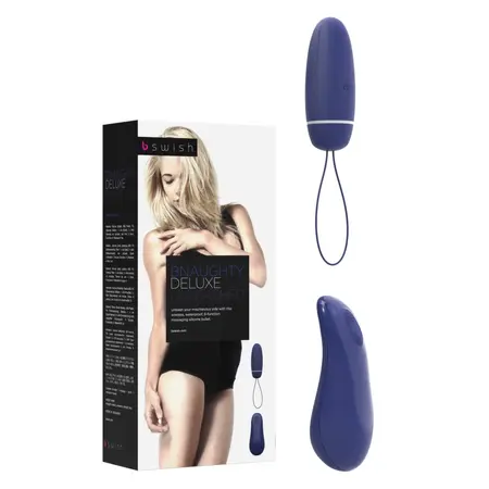 B Swish Bnaughty Deluxe Unleashed Wireless Bullet Midnight Blue